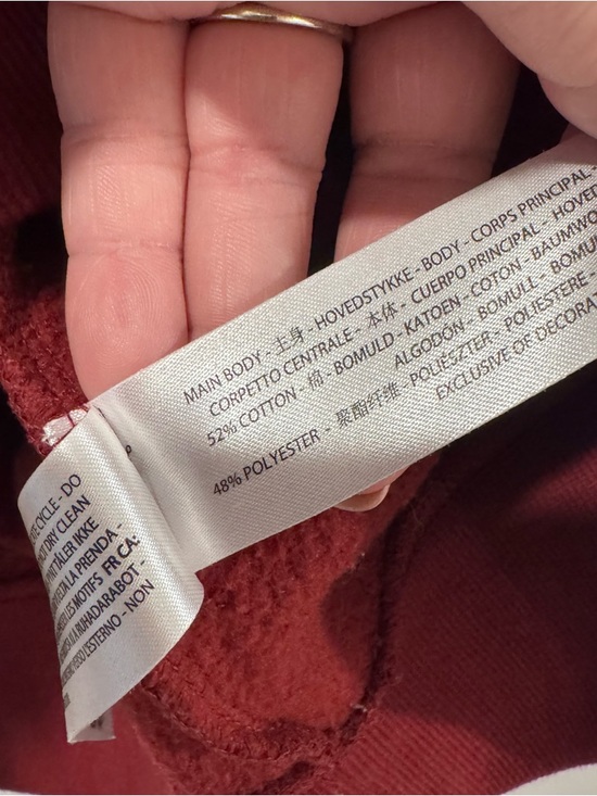 Ariat Women’s Burgundy Hoodie with Logo Sleeve XL - Picture 6 of 8